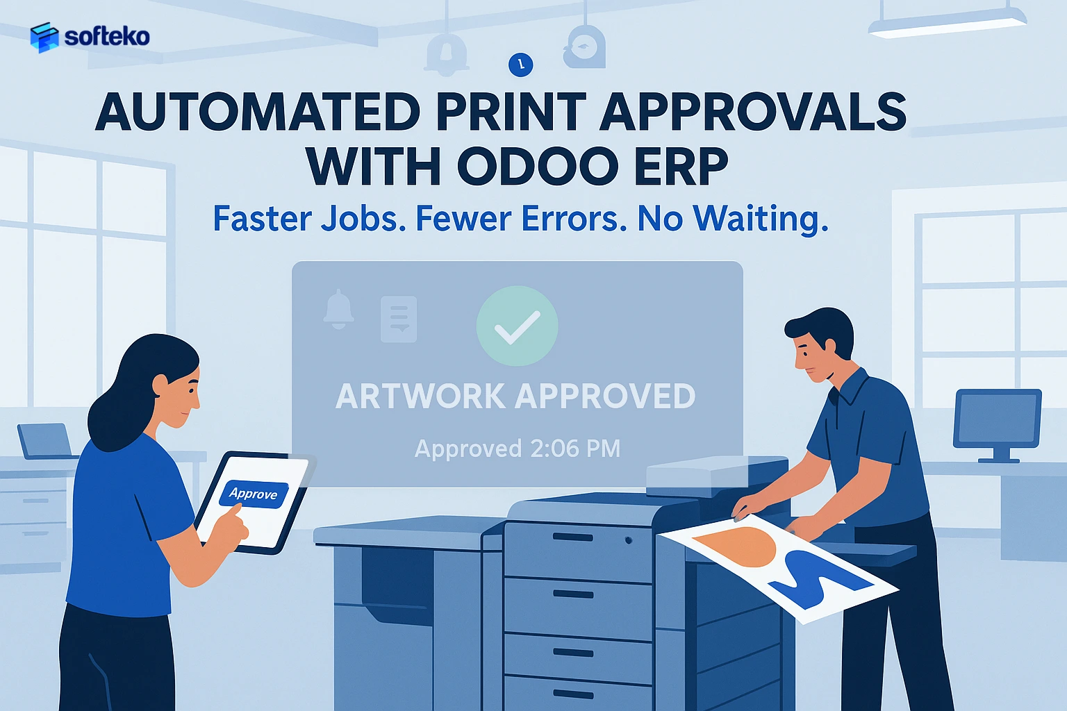 automated print approvals with odoo erp